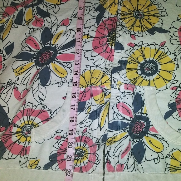 Merona Floral Zip Up Hooded Sweatshirt size XXL NWOT. - Picture 5 of 9